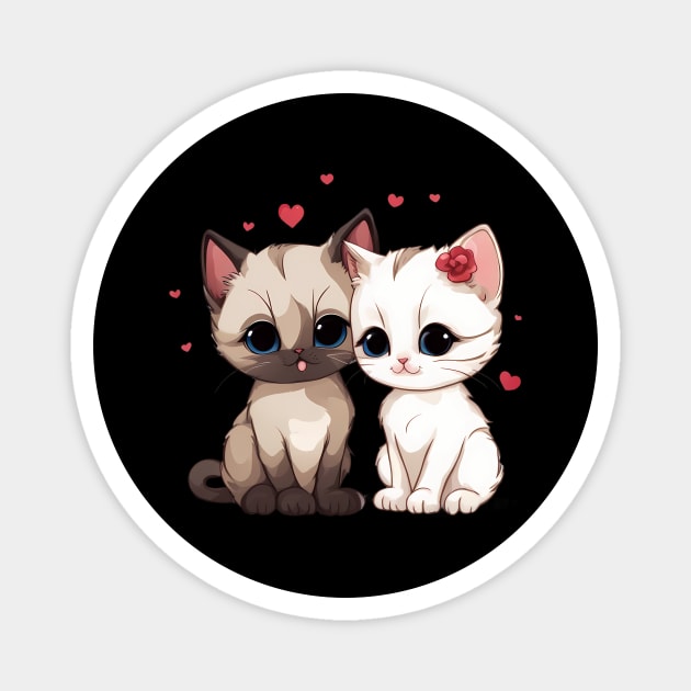 Baby Siamese Cat Magnet by animegirlnft